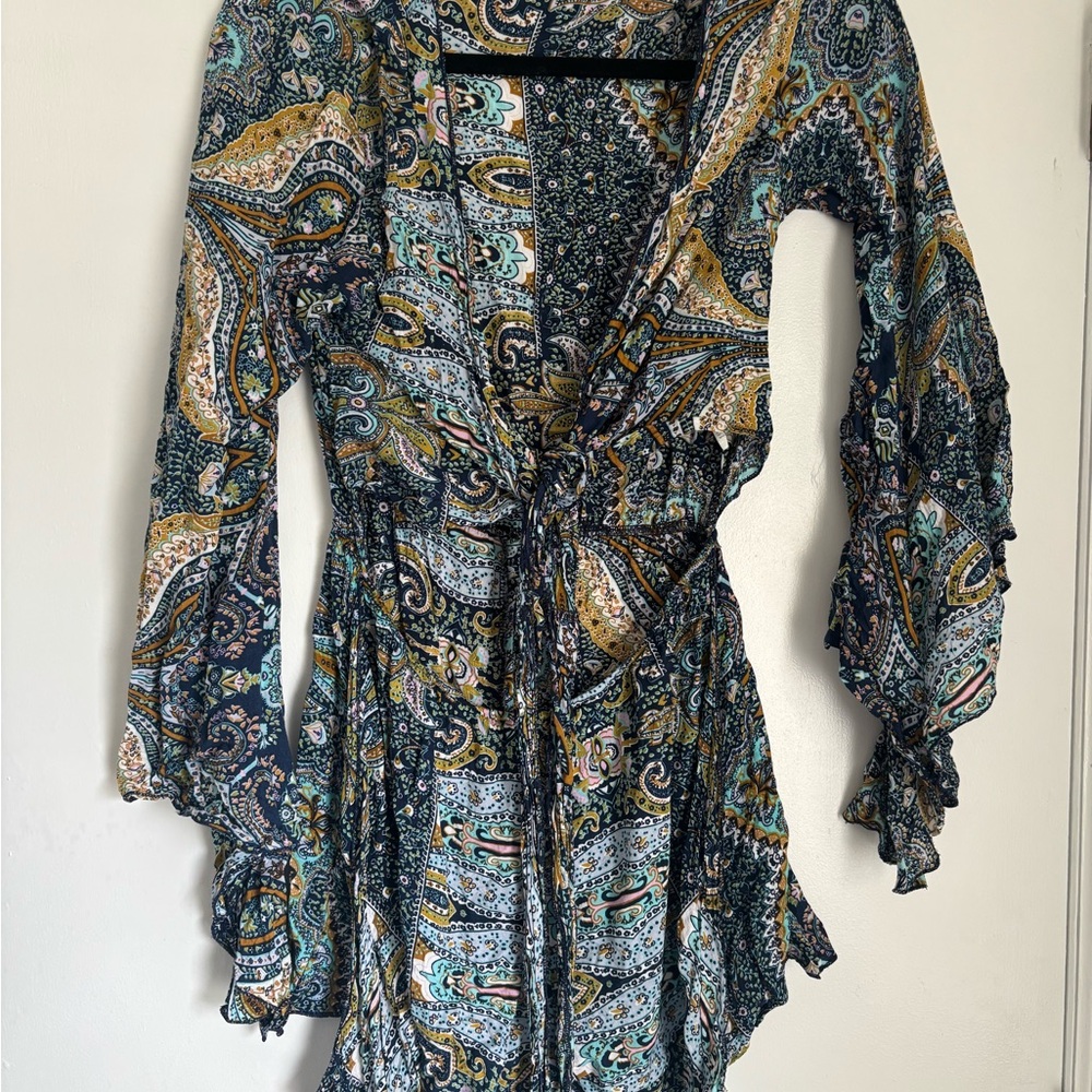 Bohemian Paisley Print Romper